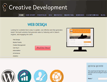 Tablet Screenshot of creativedevelopment.com.au